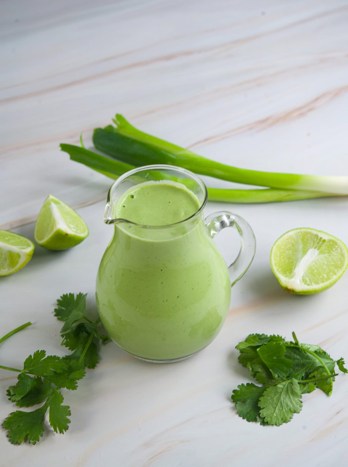Healthy Cilantro Cashew Cream: Oil-Free Nutritarian Sauce